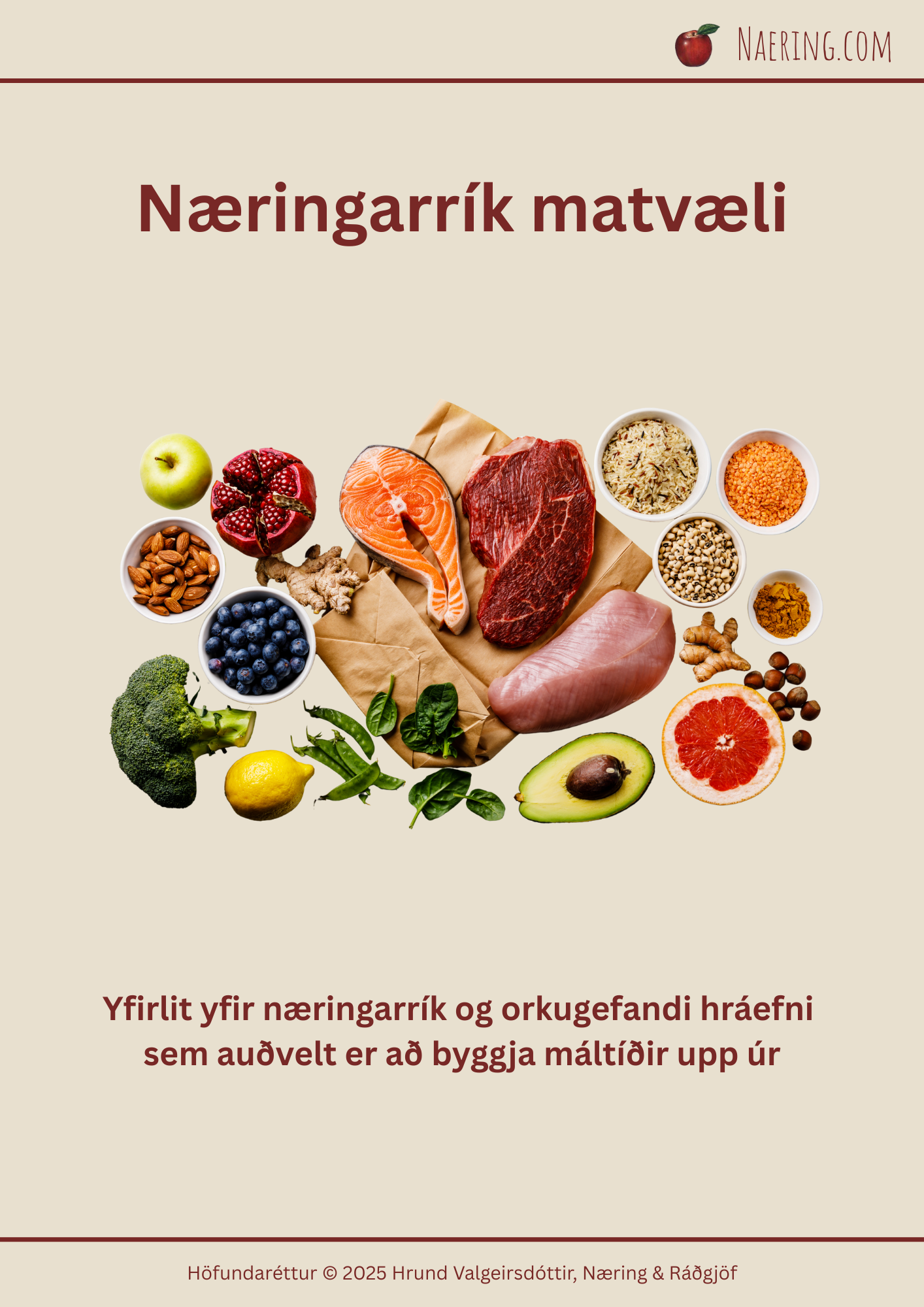 Næringarrík matvæli handbók eftir Hrund Valgeirsdóttur næringarfræðing